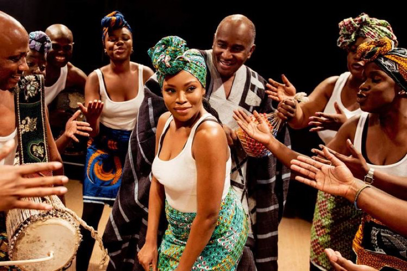 African people dancing.