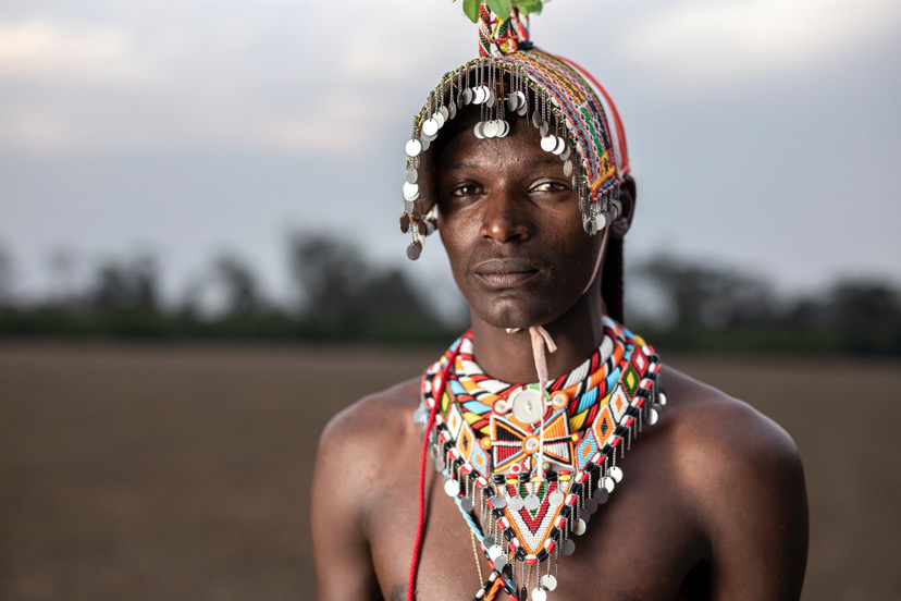 A Maasai man from Kenya.